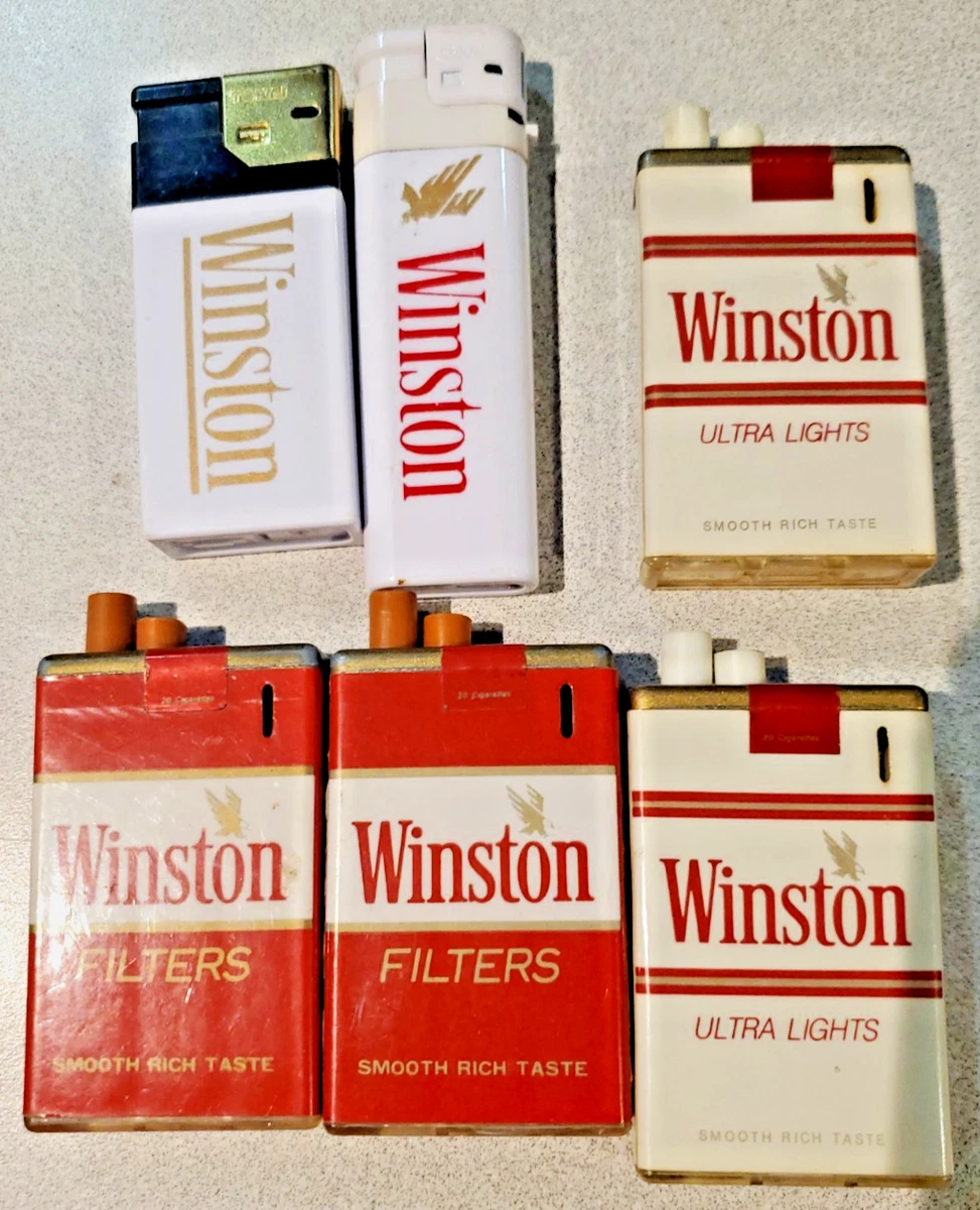 winston cigarette collectibles Vintage Cigarettes Box of Wood Matches Advertising Winston Cigarette Southwest Scene 1957