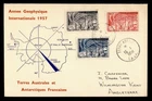 DR WHO 1958 FRENCH ANTARCTIC FSAT FDC IGY COMBO M76950