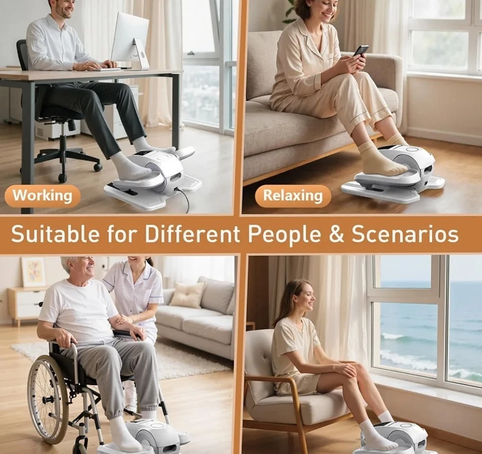 Under Desk Elliptical Exercise Machine,Ellipse Leg Exerciser as Seen on TV,12... - Image 3 of 4