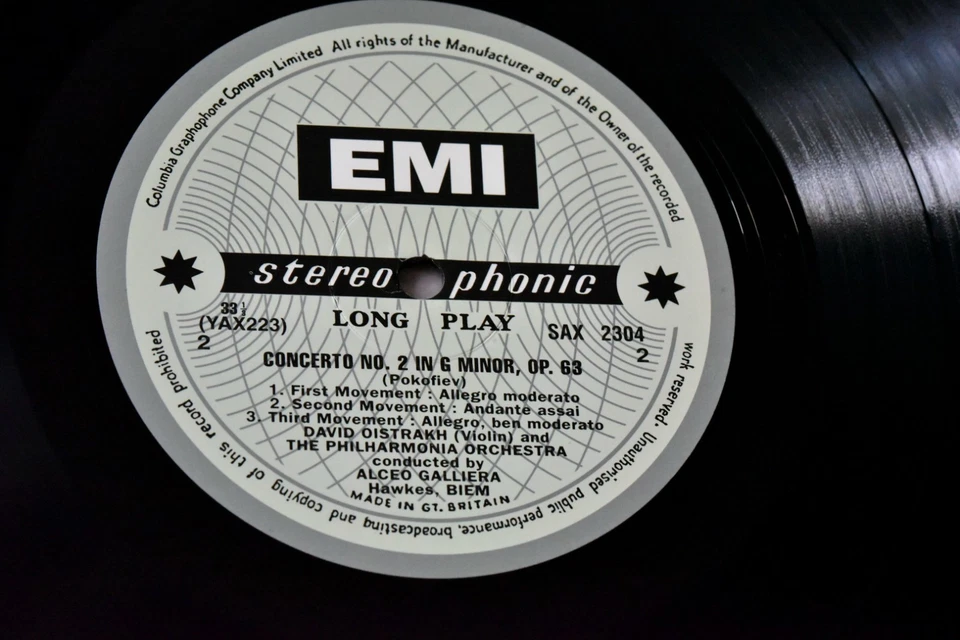 AUDIOPHILE TESTAMENT EMI SAX 2304 UK David OISTRAKH "Concertos" 180g NEW - Image 3 of 3