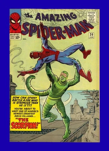 Amazing Spider-Man #20 - Origin & 1st App of the Scorpion - Ditko - 1965 9.6 NM+