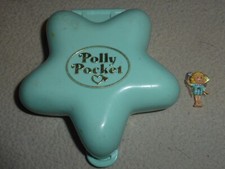 VINTAGE POLLY POCKET BLUEBIRD FAIRY WISHING WORLD 1992 BLUE STAR COMPACT