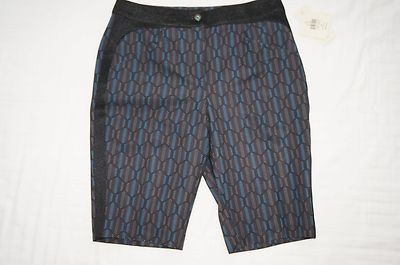 EP Pro Stretch Golf Shorts Size 4 W29 L11 Black Multi New