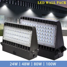 LED Wall Pack Light Commercial Industrial Light Fixture 24W 48W 80W 100W 5000K