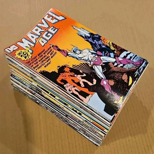 Marvel Age #1-139 range Lot of 65 Marvel 1983 High Grade avg