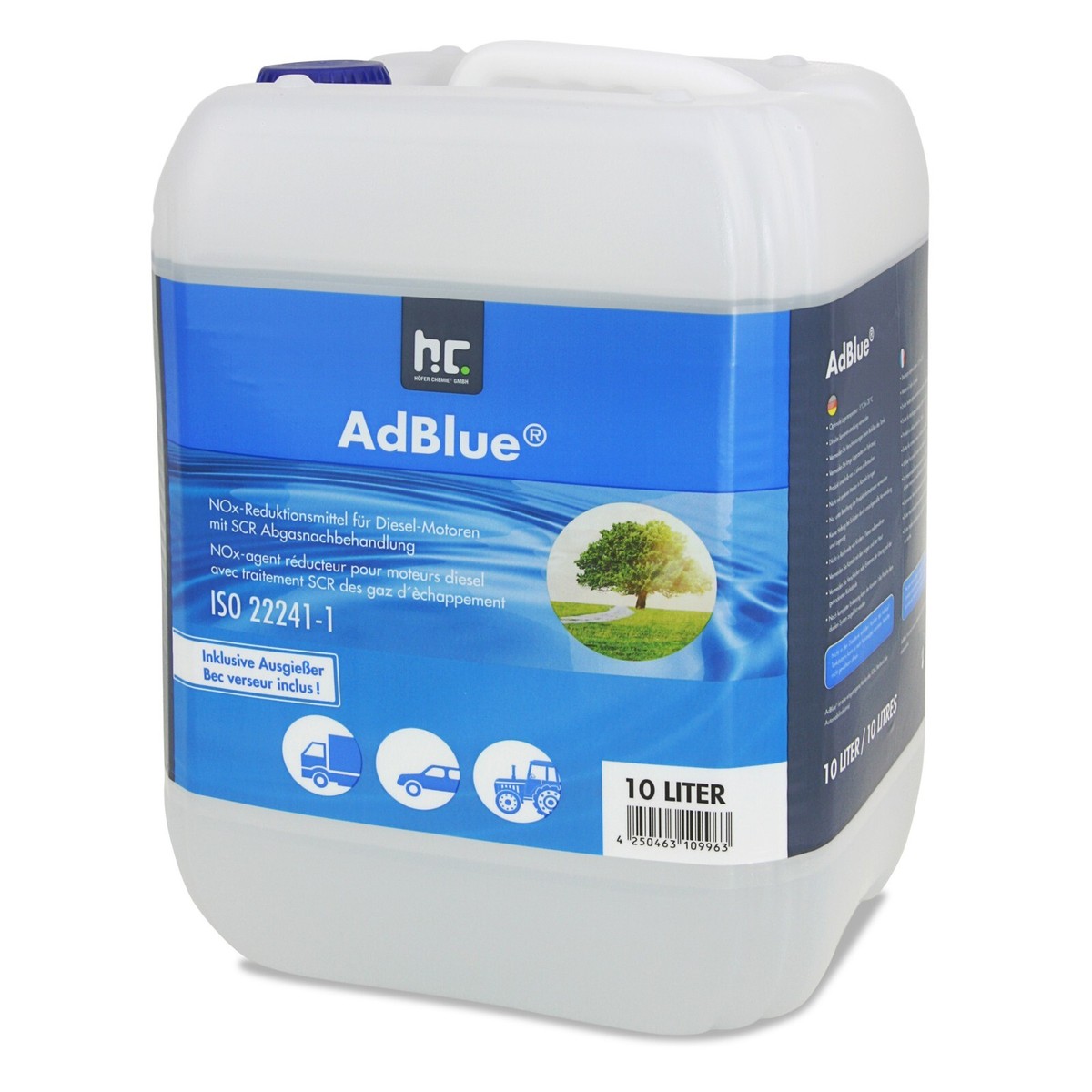 20 Liter (2 x 10 L) AdBlue® inklusive Ausgießer Additiv für Diesel