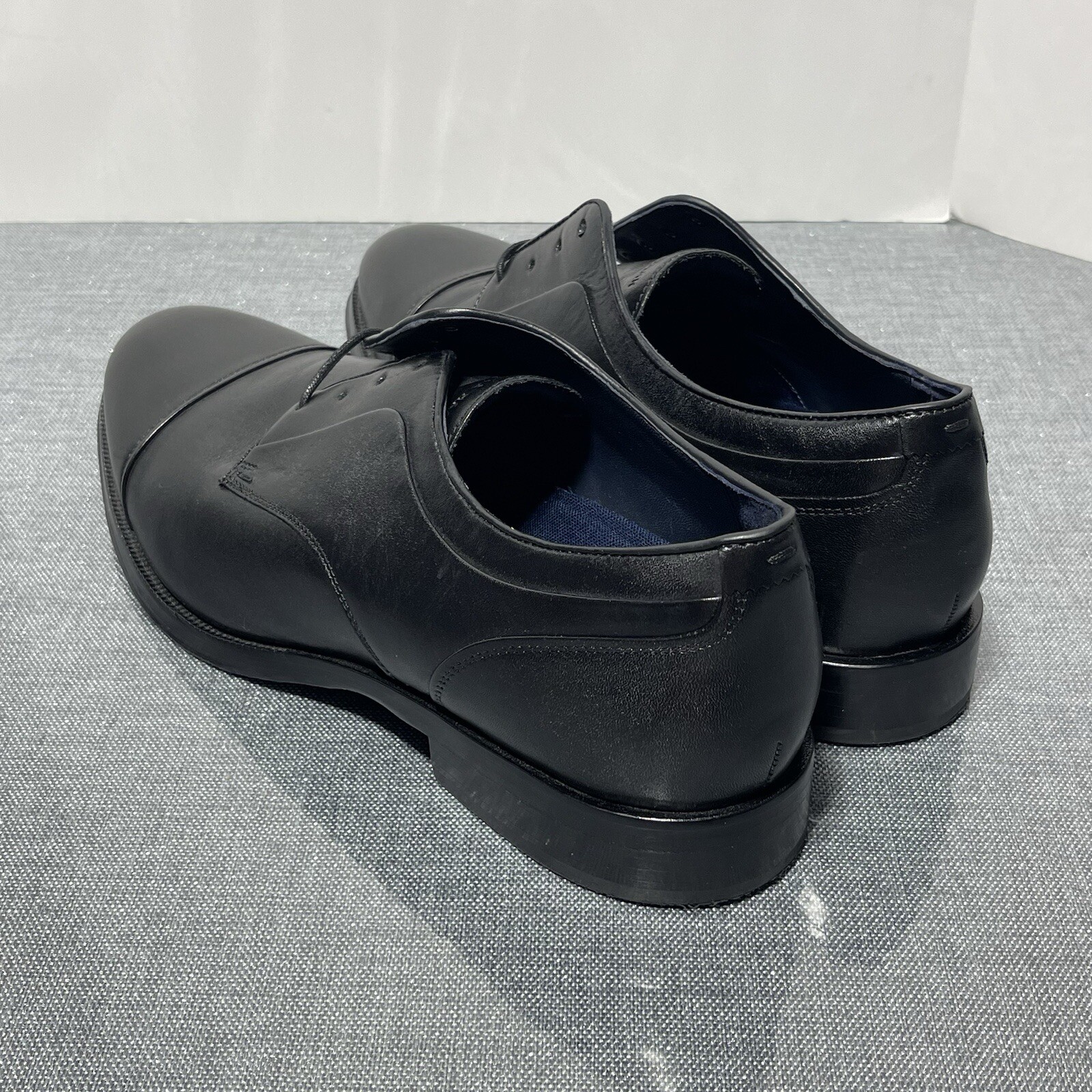 SAOLA Scarpe Cole Haan Grand 360 da uomo taglia 13 scarpa nera in pelle con lacci punta derby