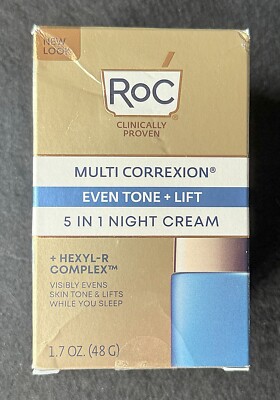 RoC Multi Correxion Night Cream 1.7 oz   Even Tone + Lift   5-in-1  