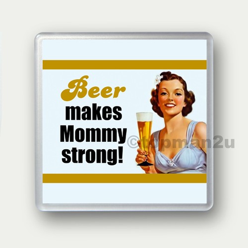 New, Quality Drinks Coasters - FUNNY RETRO STYLE Alcohol, Beer Theme - you pick - Picture 13 of 17