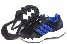 Infant Toddler Boys Adidas adifaito CF Q23361 Black Blue No Lace Sneakers Shoes