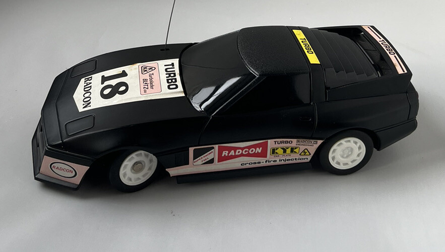 1:18 Scale 90s Turbo Corvette Remote Control Toy Car Open Box