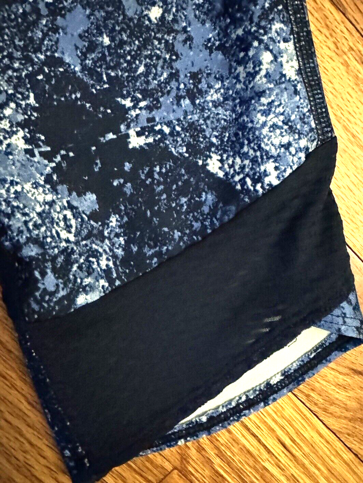 UNDER ARMOUR BLUE PRINT Cropped Leggings Extra Small XS eBay