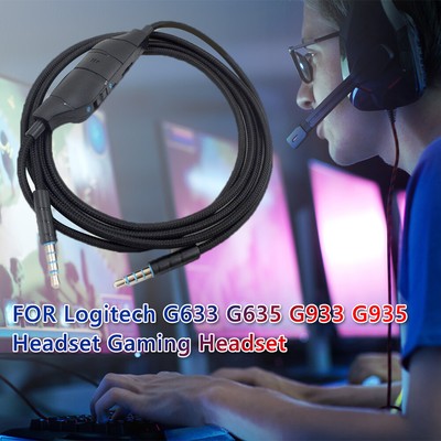 1.5m Headphone Audio Cable Replacement for Logitech G633 G635 G933 G935 #JD  | eBay