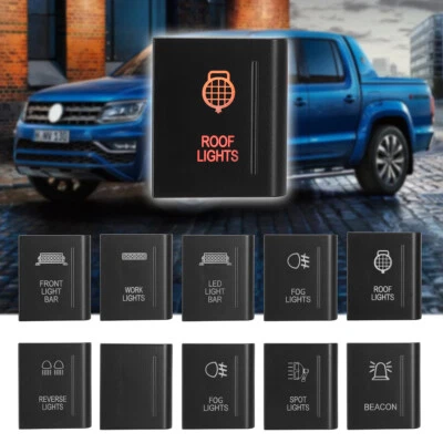 Amarok Push Switch A107R LED LIGHT BAR on-off LED Amber/Red 12V 3A For RIGHT