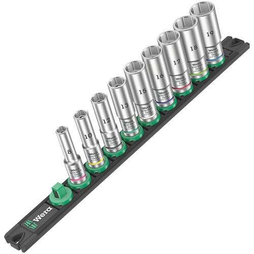 Wera 8790 HMB 3/8" Drive Deep Long Hex (6 point) Sockets Choose From 8mm To 22mm - Picture 20 of 20