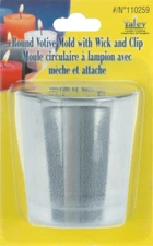 Yaley Metal Votive Candle Mold Round 1.5 X 1.875 Inches