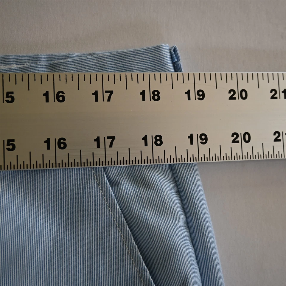 Calça Rockabilly Masculina Antiga 36x32 Azul Claro Bootcut Frente Plana Anos 80 - Imagem 2 de 4