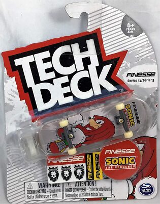 Pack Tech Deck Finesse Sonic The Hedgehog - 4 Fingerboards (Silver, Infinite...) - Neuf
