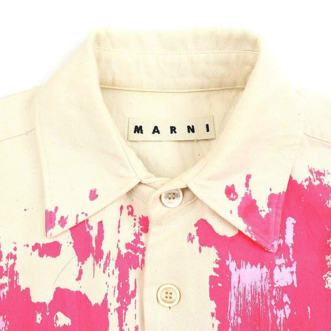 MARNI 21SS Oversized Painted Denim Shirt Jacket CUJU0012P0 MARNI 21SS Oversized Painted Denim Shirt Jacket CUJU0012P0
