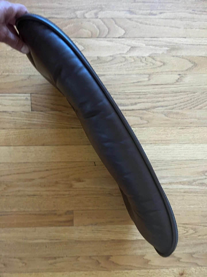 Authentic Eames Lounge Chair Headrest Cushion: Top Back, Brown - Image 3 of 4