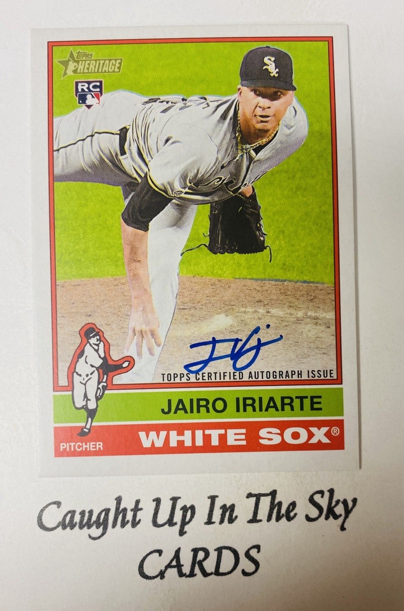 2025 Topps Heritage Jairo Iriarte RC “Real One” On Card Auto White