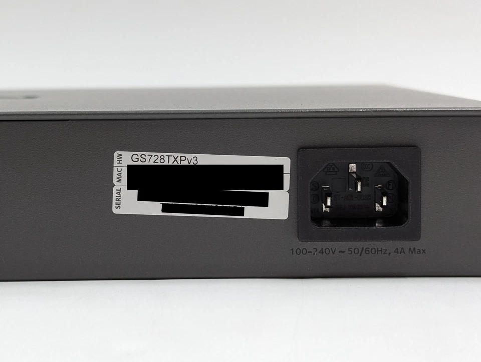 Netgear 28-Port PoE Gigabit/10G Stackable Smart Switch SFP (GS728TXP-300EUS) - Image 4 of 4