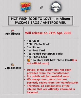 NCT WISH [ODE TO LOVE] 1st Album PACKAGE Ver./CD-R+Photo Book+2