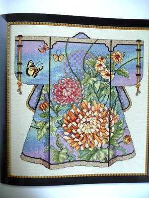 ORIENTAL KIMONO CROSS STITCH PATTERN - BARBARA BAATZ HILLMAN