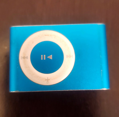 Apple iPod Shuffle 4th Gen Blue Media Player MP3 w/ Dock & Cable Bundle