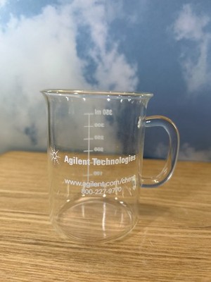 Agilent Chemistry Beaker Glass Mug 350 ml With Handle