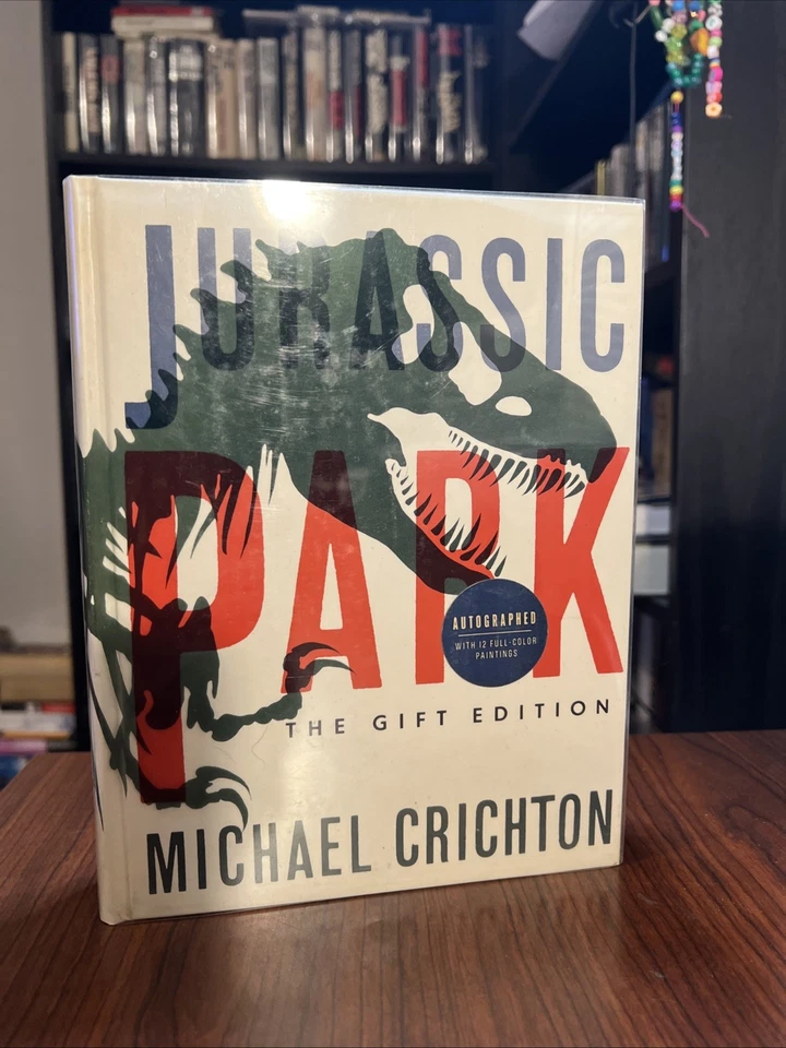 Jurassic Park The Gift Edition SIGNED Michael Crichton 1993 1st Print - Image 3 of 4