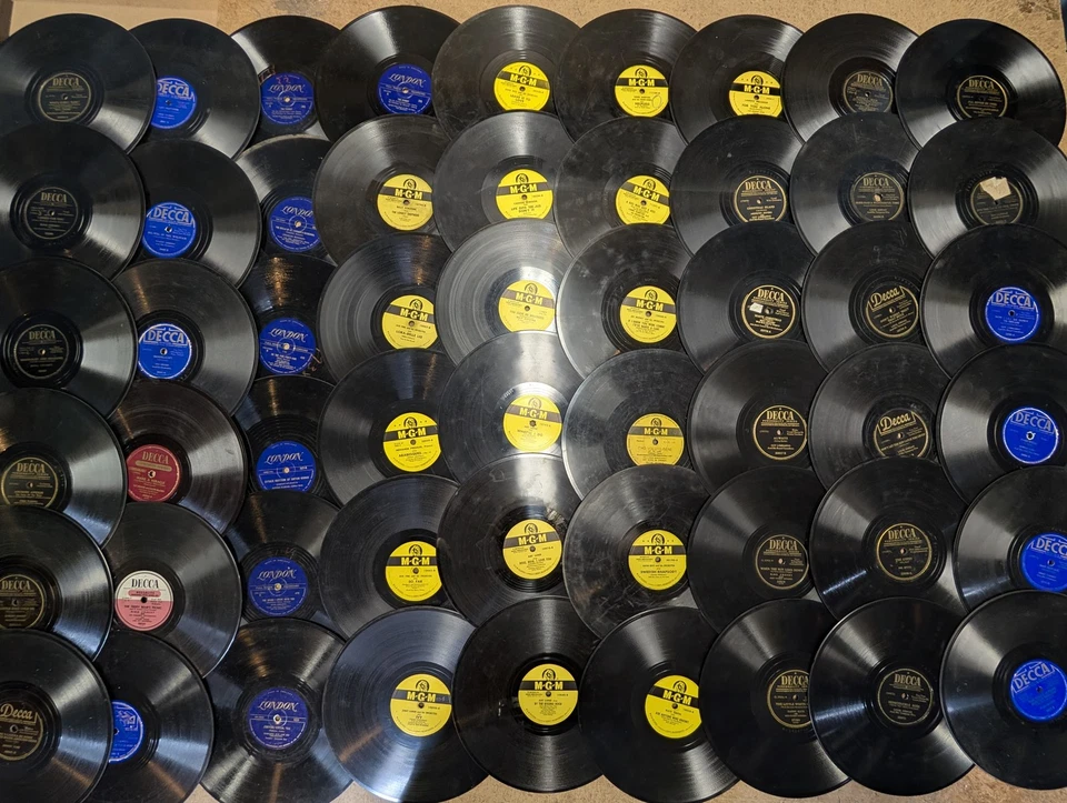 x54 BULK LOT 78 RPM Records MGM Decca London Label Collection Big Band Jazz - Image 2 of 4