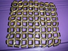 Glass Bead Trivet 4.5"x4.5" EUC (SU97)