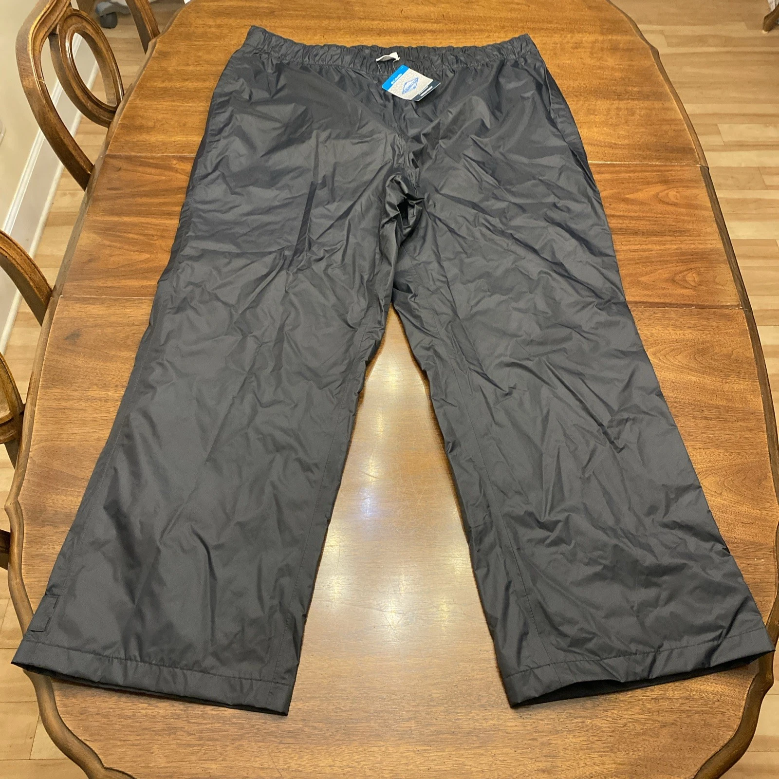 Columbia Men's Waterbrook Ridge II Rain Pant XXL New Black Gorpcore Adjustable
