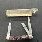 Vintage Schrade Walden Keen Kutter 895, 3 blade stockman,. With Original Box