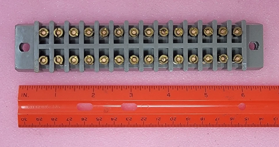 KULKA/MARATHON 10TB28F Barrier Strip Navy Class 28 pole Double row 30 amps 14AWG - Image 2 of 4