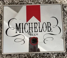 OLD VINTAGE MICHELOB BEER MIRROR ADVERTISING BARWARE MANCAVE