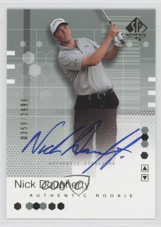 2002 SP Authentic Signature 359/2999 Nick Dougherty #97 Rookie Auto RC 0q3