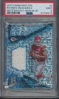 2017 Spectra Next Era Neon Blue #2 Patrick Mahomes II /99 RC Jersey Mint PSA 9
