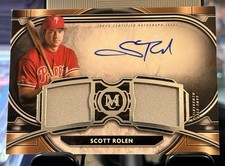 2021 Topps Museum Collection - Dual Relic Autographs Scott Rolen #SPDRA-SR /199