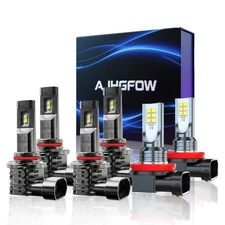 For Honda Civic Coupe 2-Door 2006-13 LED Headlights High/Low + Fog Lights Bulbs