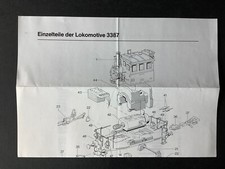 Märklin Ersatzteilliste Lokomotiven 3387 (CZ07-4S2/4/1)