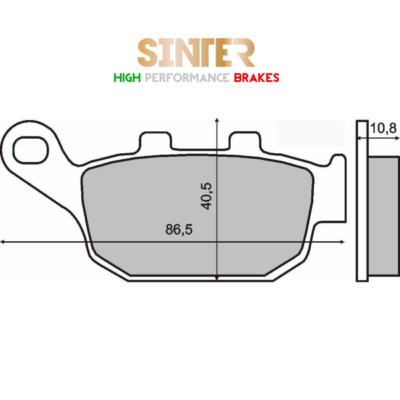 Hintere Sinterbremsbeläge Honda NTV 600 Bross 600 1988 1989 1990