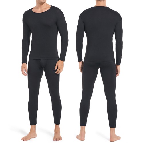 Mens Thermal Set Warm Underwear Long Johns Baselayer Set Long Sleeve Tops Bottom - Picture 8 of 29