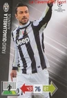 U50 FABIO QUAGLIARELLA JUVENTUS CARD CHAMPIONS LEAGUE ADRENALYN 2013 PANINI