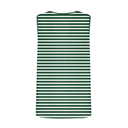 Summer Womens Tank Tops Casual Flowy Ladies Sleeveless Pleated Striped Tunics - Bild 5 von 24