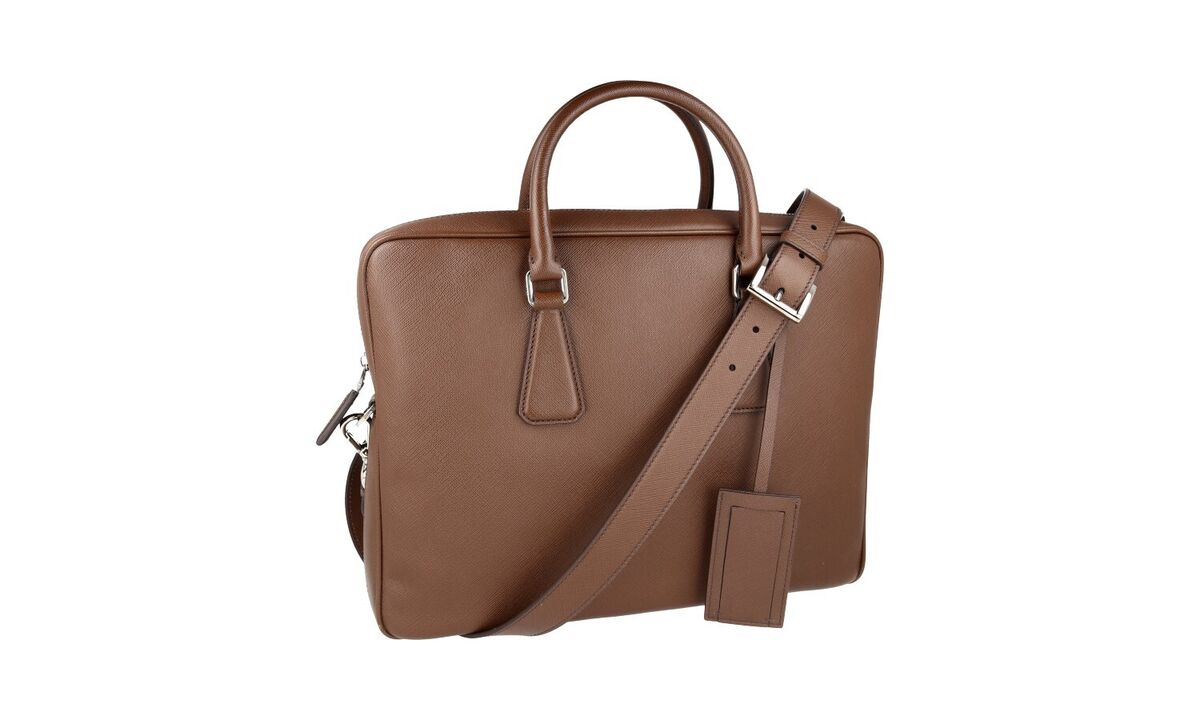 PRADA Saffiano Leather Briefcase Work Bag / Briefcase PRADA Saffiano Leather Briefcase Work Bag / Briefcase