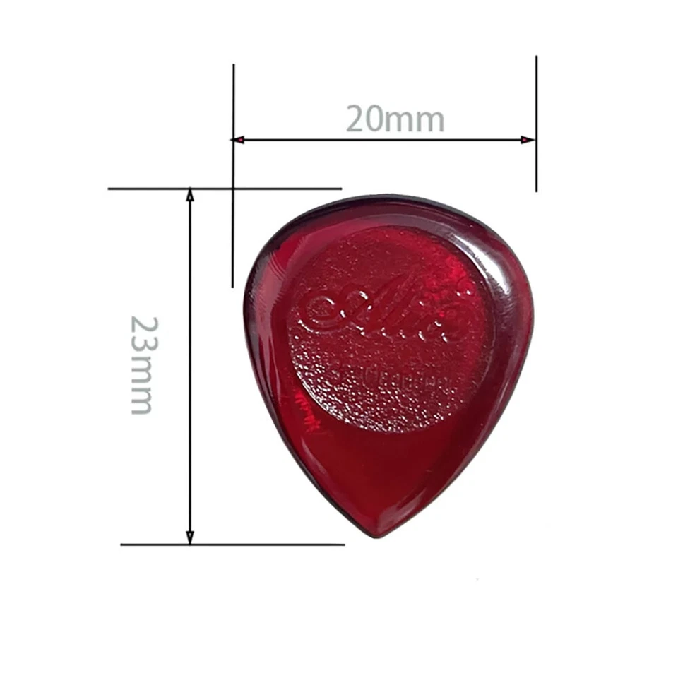 50 piezas Selecciones de guitarra Alice 3 mm pequeñas gota de agua jazz rojas 20x23 mm Foto 4 de 4