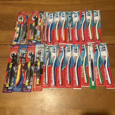 Colgate Toothbrush Lot Adult/Kids (26)