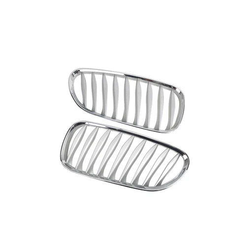 For BMW Z4 E85 E86 2003-2008 2-Door 2Pcs Chrome Front Bumper Kidney Grilles ABS - Picture 6 of 7